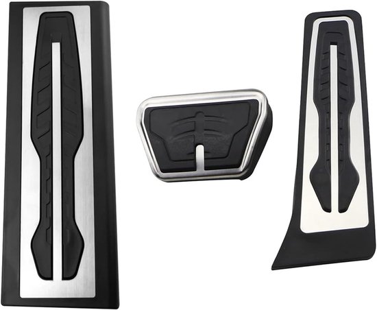 Pedaalhoezen Auto - Gasremvoetsteun Accessoires - Veiliger Rijden - Antislip Oppervlak - 3 Stuks Set - Metaal