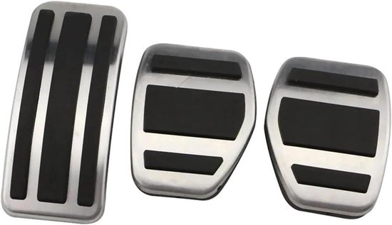 Pedaalhoezen Auto - Pedaal Covers Remgas - Verbeterde Rijervaring - Antislip Rubber Design - Voor Peugeot Modellen - Zwart