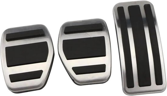 Pedaalhoezen Auto - Pedaal Covers - Rijervaring Verbeteren - Duurzaam Rubber - Set van 3 - Zwart