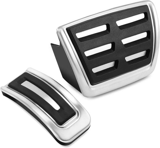 Pedaalhoezen Auto - Pedaal Covers - Verbeter Rijervaring - Antislip Ontwerp - 1 Set - Zilver