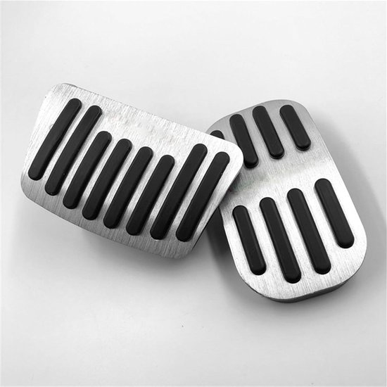 Pedaalhoezen Auto - Pedaal Covers - Verbeter Rijervaring - Antislip Ontwerp - Set van 2 - Zilver