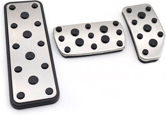 Pedaalhoezen Auto - Pedaal Covers - Verbeterde Grip - Antislip Ontwerp - 3 Stuks - Zwart