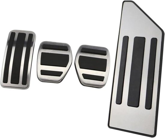 Pedaalhoezen Auto - Pedaalrubbers Voertuig - Verbeteren Rijveiligheid - Antislip Oppervlak - 4 Stuks - Zwart