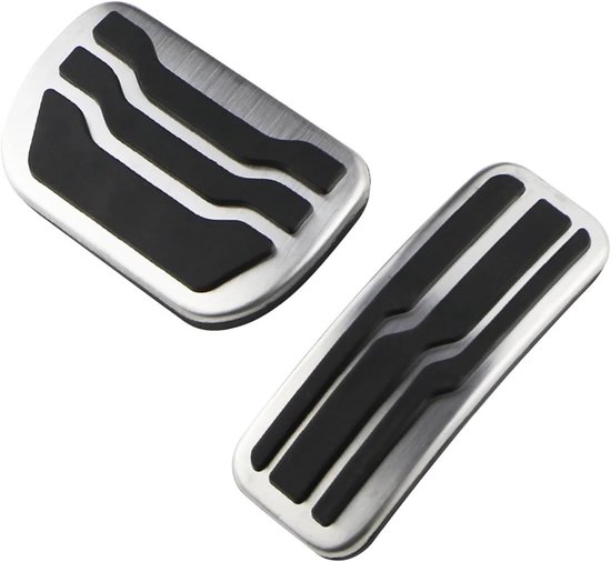 Pedaalhoezen Auto - Rem Gas Pedaal Cover - Auto Interieur Verbeteren - Antislip Rubber en RVS