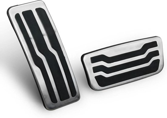 Pedaalhoezen Auto - Rem Gaspedaal Covers - Verbeter Rijervaring - Directe Installatie - 1 Set - Zilver