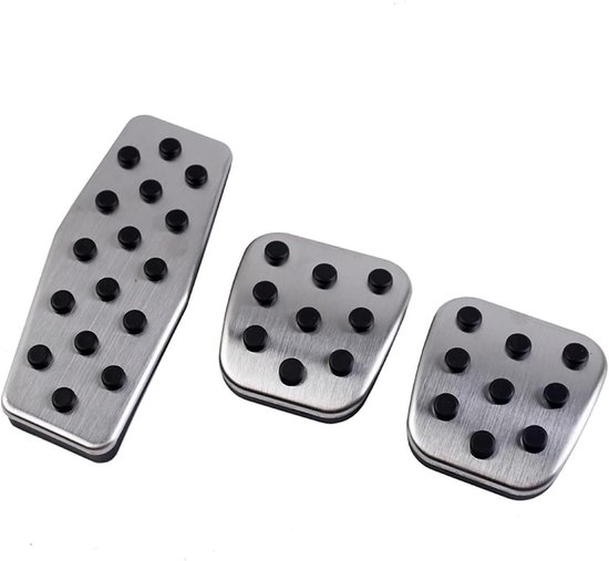 Pedaalhoezen Auto - Rem Pedaal Covers - Veiliger Rijden - Verbeterde Grip - Set van 2 of 3 - Zwart