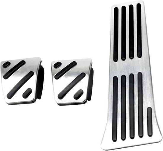 Pedaalhoezen Auto - Remvoetsteun - Verbeterde Grip - Antislip Rubber - Set van 2 - Zwart