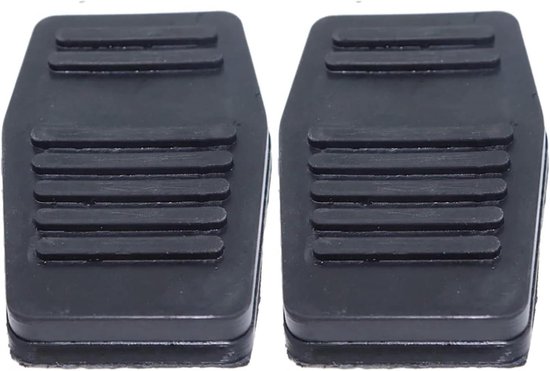 Pedaalhoezen Auto - Rubberen Pedaalmatten - Verbeterde Grip - Antislip Oppervlak - 2 Stuks - Zwart