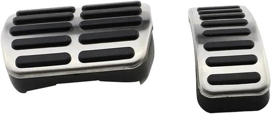 Pedaalhoezen Auto - Set Pedaalpads - Verbeter Rijervaring - Antislip Rubber - 2 Stuks - Metaal