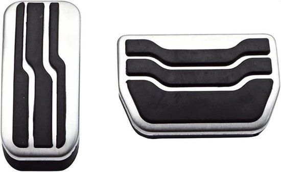 Pedaalhoezen Auto - Vervangingsset Voetpedaal - Verbeterde Grip - Roestvrij Staal - 2 Stuks - One Color