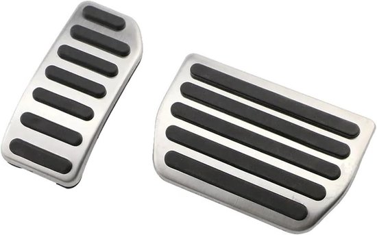 Pedaalhoezen Auto - Voetpedaal Covers - Veiliger Rijden - Antislip Roestvrij Staal - 25x10x5 cm - Metaal