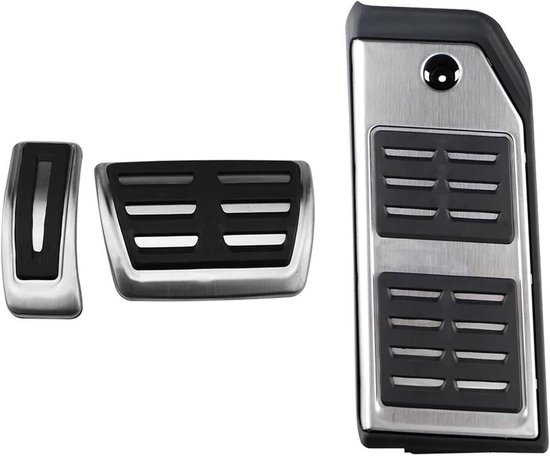 Pedaalhoezen Auto - Voetpedaal Covers - Verbeter Rijervaring - Antislip Oppervlak - Set van 3 - Metaal