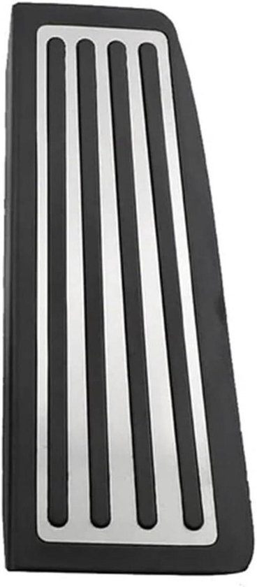 Pedaalhoezen Auto - Voetpedaal Covers - Verbeter Rijervaring - Antislip Roestvrij Staal - Set van 2 of 3 - Zilver