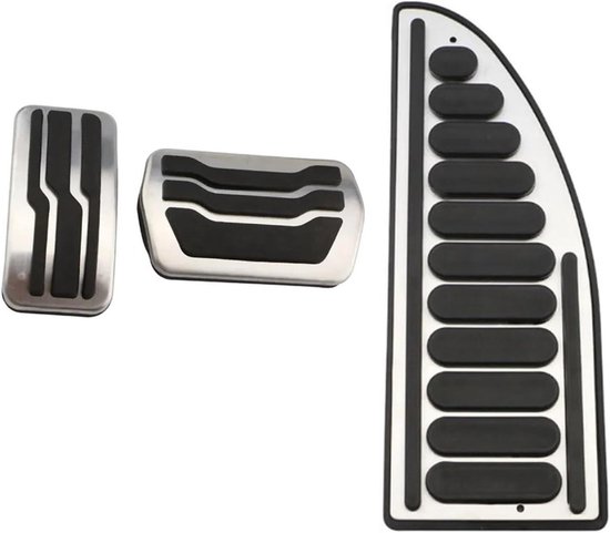Pedaalhoezen Auto - Voetpedaal Covers - Verbeter Rijveiligheid - Antislip Aluminium - Set van 2 - Metaal