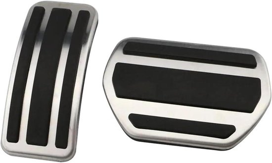Pedaalhoezen Auto - Voetpedaal Covers - Verbeterde Grip - Antislip Rubber - Set van 2 - Metaal