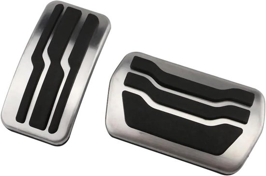 Pedaalhoezen Auto - Voetpedalen Pad - Veilige Grip - Roestvrij Staal - 2 Stuks - Zwart