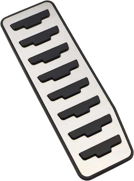 Pedaalhoezen Auto - Voetsteun Covers - Verbeterde Rijervaring - Antislip Rubber - 800 gram - Zwart Zilver