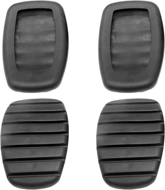 Pedaalhoezen - Remhoes Koppeling - Verbeter Grip - Antislip Textuur - 4 stuks 77x51mm - Zwart