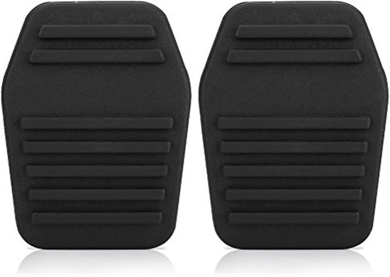 Pedaalhoezen Rubber - Auto Pedaal Covers - Verbeterde Grip - Duurzaam Antislip Ontwerp - 2 Stuks - Zwart