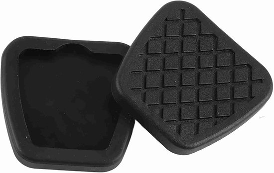Pedaalhoezen Rubber - Remhoes Koppeling - Veiliger Rijden - Automobielkwaliteit Rubber - 60 mm x 62 mm - Zwart van Merkloos