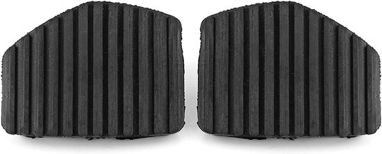 Pedaalhoezen Rubber - Remhoesjes - Verbeterde Grip - Antislip Oppervlak - 2 Stuks - Zwart
