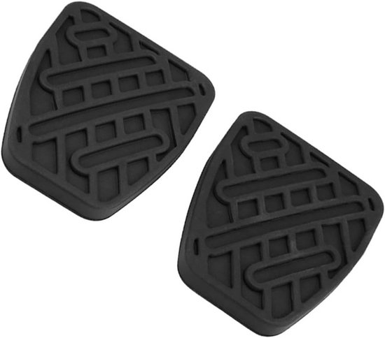 Pedaalhoezen Rubber - Remkoppelingspedaal Covers - Veilig Rijden - Hoge Taaiheid Slijtvast - 77x60mm - Zwart