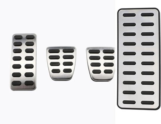 Pedaalhoezen Set - Auto Accessoires - Verbeter Rijcomfort - Antislip Ontwerp - 4 Delig - Metaal