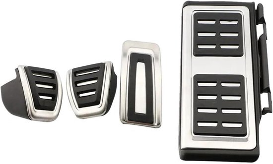 Pedaalhoezen Set - Auto Accessoires - Verbeterde Grip - Antislip Oppervlak - 4 Stuks - Metaal