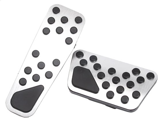 Pedaalhoezen Set - Auto Accessoires - Verbeterde Grip - Antislip Rubber - 2 Stuks - Metaal