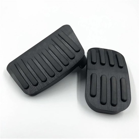 Pedaalhoezen Set - Auto Accessoires - Verbeterde Grip - Antislip Rubber - 2 Stuks - Zwart