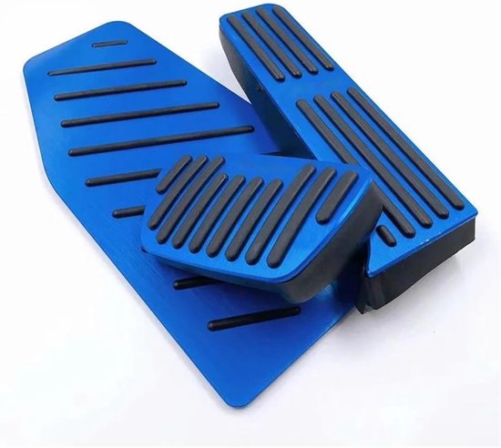 Pedaalhoezen Set - Auto Accessoires - Verbeterde Grip - Antislip Rubber - 3 Delen - Blauw