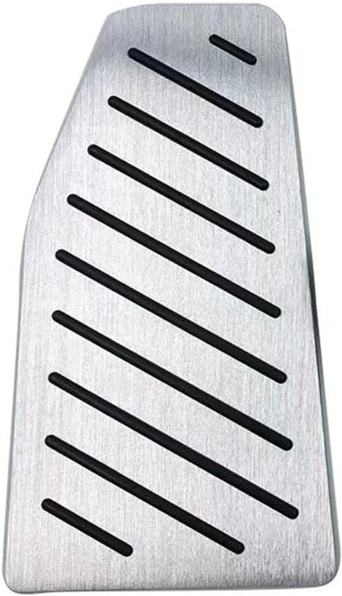 Pedaalhoezen Set - Auto Accessoires - Verbeterde Grip - Antislip Rubber - Standaard Maat - Zilver