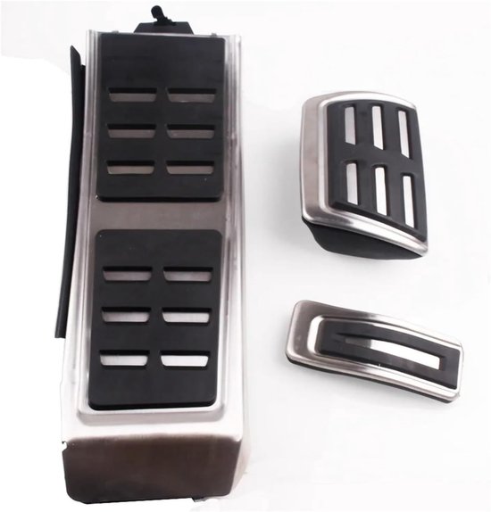 Pedaalhoezen Set - Auto Accessoires - Verbeterde Grip - Duurzame Rubberen Constructie - 3 Delig - Zwart