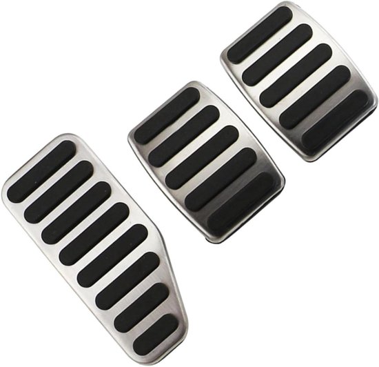 Pedaalhoezen Set - Auto Interieur - Rijcomfort Verbeteren - Antislip Ontwerp - 3 Stuks - Metaal