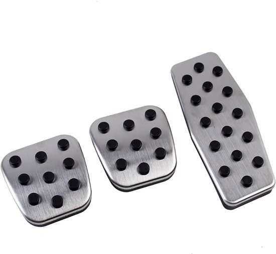 Pedaalhoezen Set - Auto Interieur - Veilig Rijden - Verbeterde Grip - 2 of 3 Stuks - Zwart
