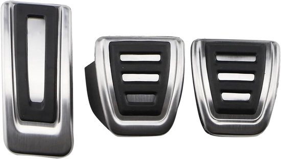 Pedaalhoezen Set - Auto Interieur - Verbeterde Grip - Eenvoudige Installatie - 3 Delig - Zwart
