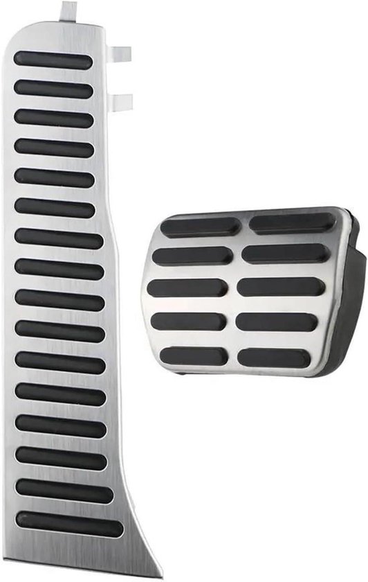 Pedaalhoezen Set - Auto Pedaal Covers - Verbeter Rijervaring - Antislip Ontwerp - Voor Q3 2013-2018 - Zilver Zwart