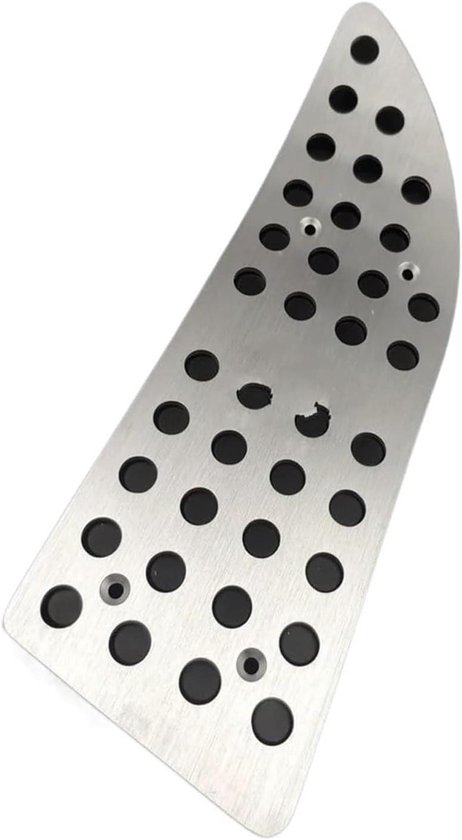 Pedaalhoezen Set - Auto Pedaal Covers - Verbeterde Grip - Antislip Rubber - 3 Stuks - Zilver