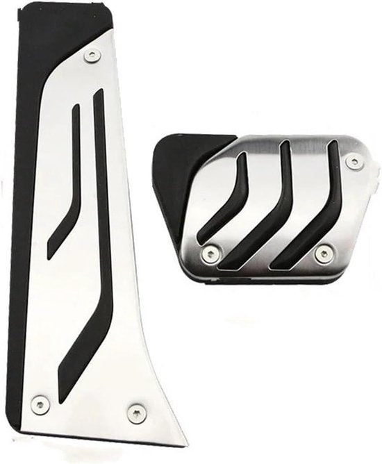 Pedaalhoezen Set - Auto Pedaal Covers - Verbeterde Grip - Roestvrij Staal - LHD Model - Metaal