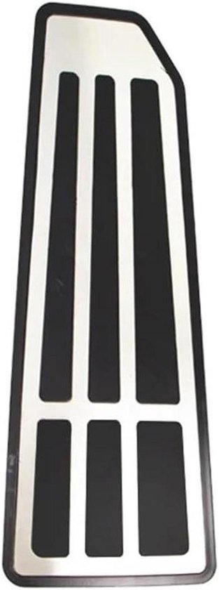 Pedaalhoezen Set - Auto Pedaal - Veiliger Rijden - Antislip Oppervlak - One Size - Zwart Zilver