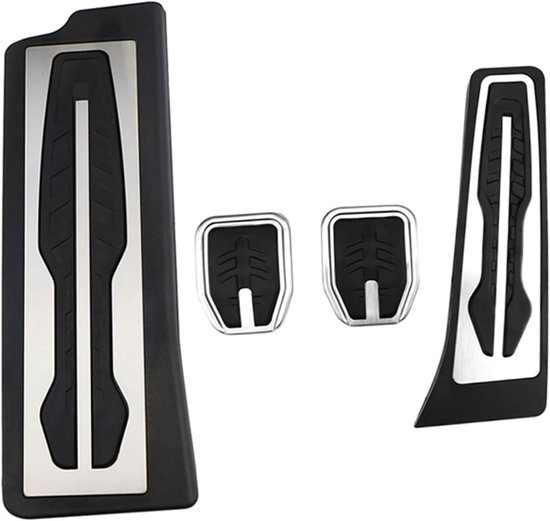 Pedaalhoezen Set - Auto Pedaal - Veiliger Rijden - Antislip Rubber - 3 Delig - Zwart