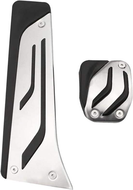 Pedaalhoezen Set - Auto Pedalen - Verbeter Rijcomfort - Antislip Ontwerp - Niet Gespecificeerd - Zilver