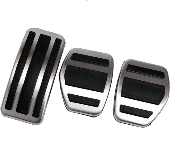 Pedaalhoezen Set - Auto Pedalen - Verbeter Rijervaring - Antislip Rubber - 25 x 10 x 5 cm - Metaal