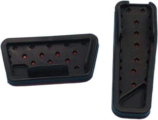 Pedaalhoezen Set - Auto Pedalen - Verbeterde Rijervaring - Antislip Rubber - Universeel - Rood