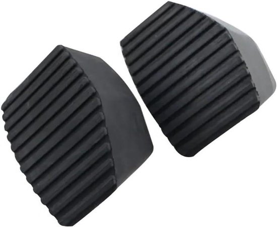 Pedaalhoezen Set - Auto Voetpedaal - Veiliger Rijden - Antislip Oppervlak - 2 Stuks - Zwart