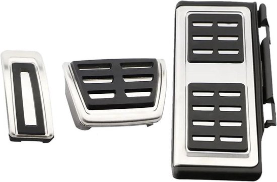 Pedaalhoezen Set - Auto Voetpedalen - Veilig Rijden - Antislip Oppervlak - AT With Rest - Zwart