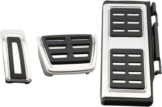 Pedaalhoezen Set - Auto Voetpedalen - Verbeter Rijcomfort - Antislip Rubber - 3 Stuks - Metaal