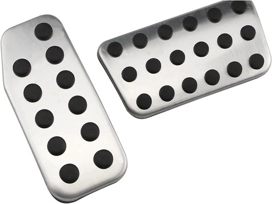 Pedaalhoezen Set - Auto Voetpedalen - Verbeter Rijervaring - Antislip Rubber - 2 Stuks - Metaal