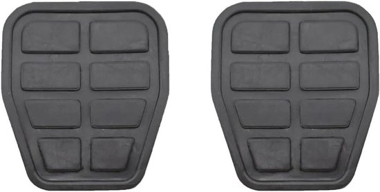 Pedaalhoezen Set - Auto Voetpedalen - Verbeter Rijveiligheid - Antislip Rubber - 2 Stuks - Zwart