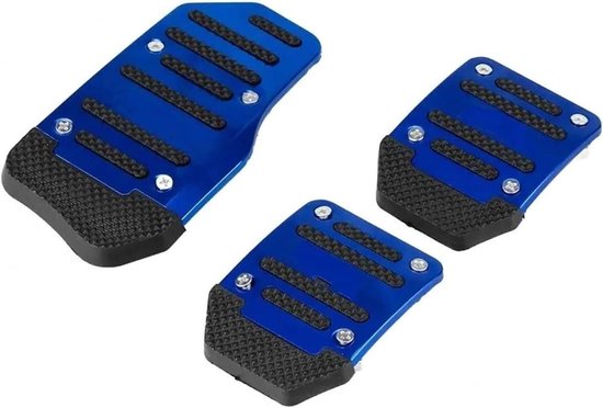 Pedaalhoezen Set - Automatische Pedaalhoezen - Veiliger Rijden - Antislip Oppervlak - Universeel - Blauw